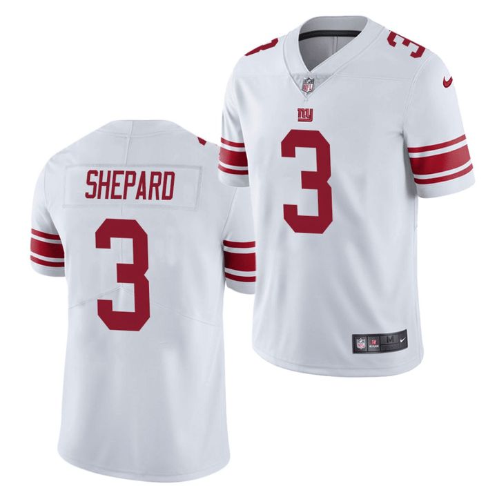 Men New York Giants #3 Sterling Shepard Nike White Vapor Limited NFL Jersey